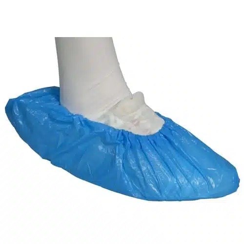 Schoenovertrek 15 x 41cm 35my blauw