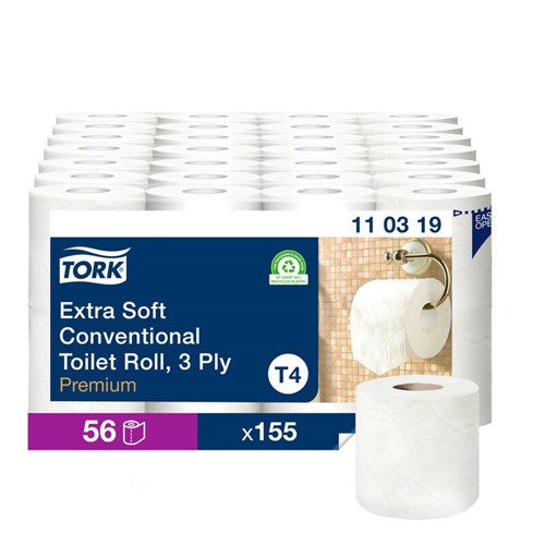 Tork Extra Zacht Traditioneel Toiletpapier Premium, 3-lgs