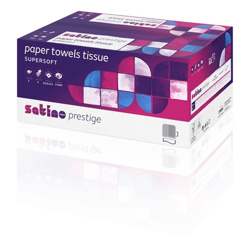 Satino Prestige handdoekpapier interfold 20,6x24cm CB