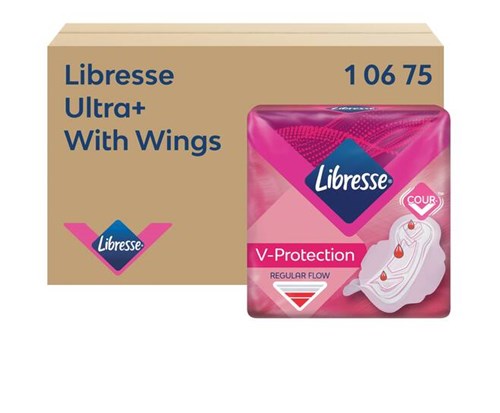 Libresse Ultra+ Regular maandverband met vleugels