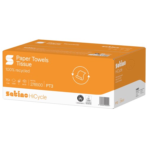 Satino HiCycle 25x23 2-laags helder wit