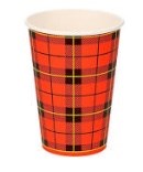 Schotse ruit koffie beker 180 ml (2500 stuks)
