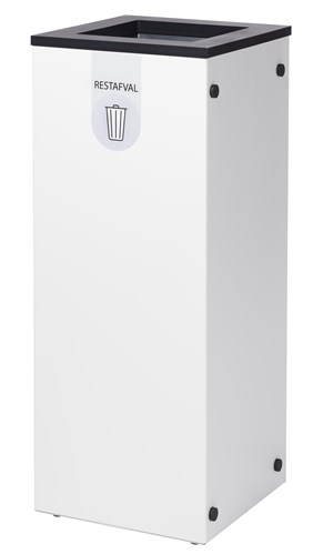 Paxa afvalbak staal (25 liter) wit