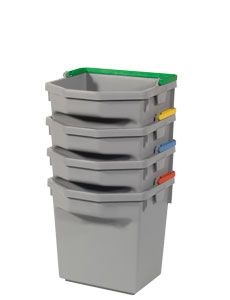 Numatic grijze emmer 5 liter met blauwe hendel