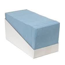 SOPDOEK BLAUW, A KWALITEIT, 1/4 VOUW