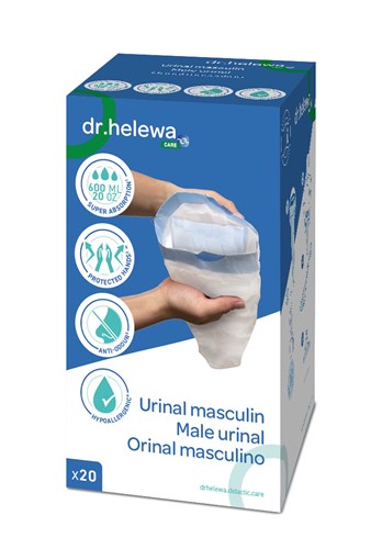 Dr.Helewa urinaal opvangzak met absorberende inlegger 600ml
