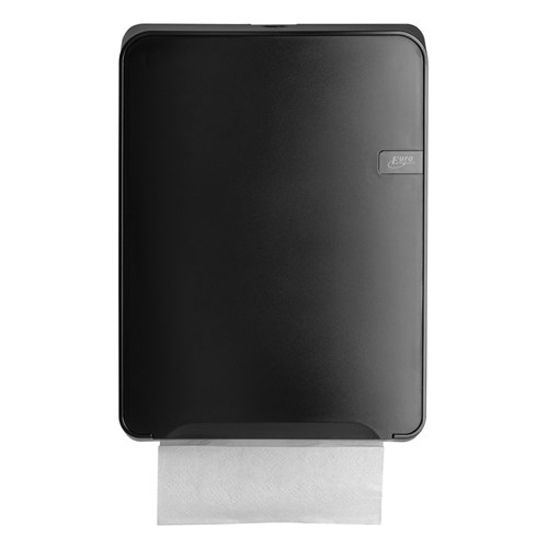 Quartz black handdoekdispenser multifold