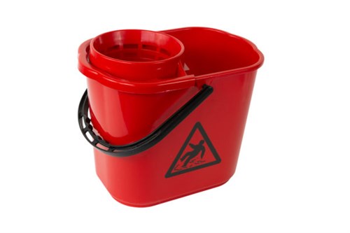 Mopemmer met uitwringkorf rood 12 liter