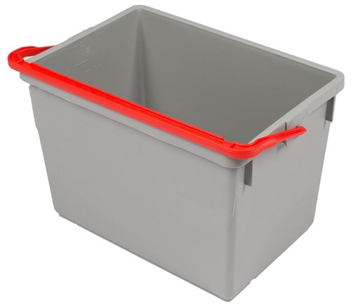 Numatic Emmer 10 liter, grijs met rood hengsel