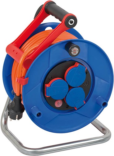 Haspel 25 meter 3-voudig 3 x 1.5mm² IP44