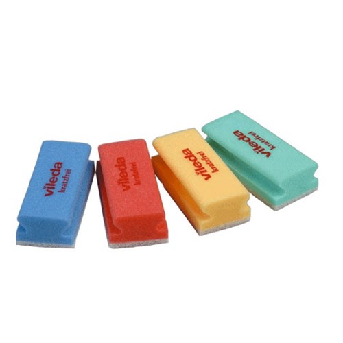 Vileda Glitzi non-scratch blauw-wit