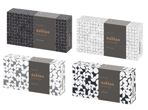 Satino Prestige facial tissue, wit, 2-laags
