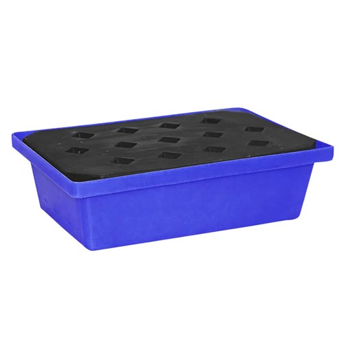 Kunststof lekbak blauw opvangbak kunststofvloerdeel 22 ltr