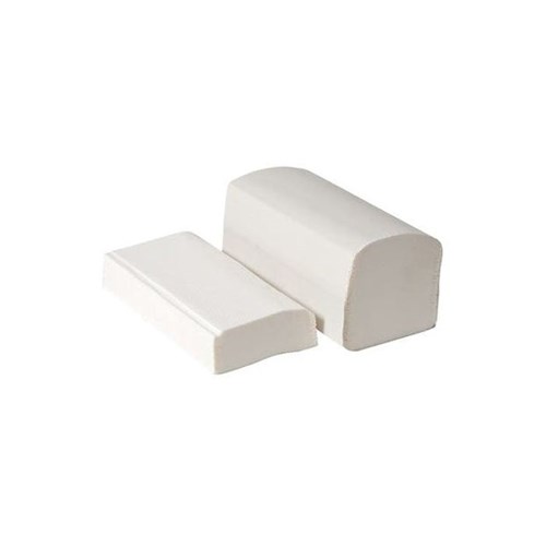 Handdoek 2 laags cellulose wit Z vouw 25x23 cm