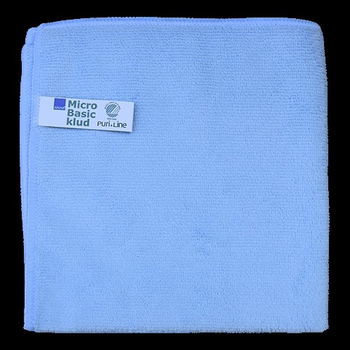 Microvezeldoek blauw 40x40cm (stuk)