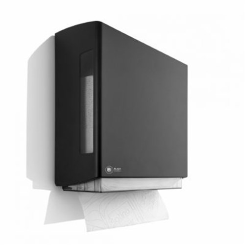 BlackSatino Handdoekdispenser Z-vouw zwart