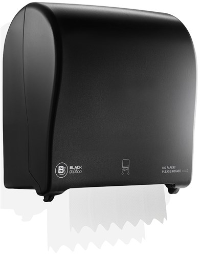 BlackSatino Handdoekroldispenser zwart