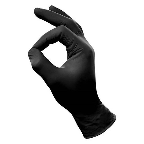 Handschoenen nitril zwart maat S (1 x 100 stuks)