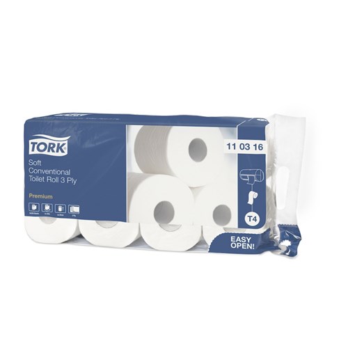 Tork Zacht Traditioneel Toiletpapier Premium, 3-laags