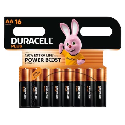 Duracell Plus Powerboost Batterij AA (16 stuks)