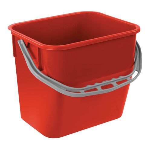 Emmer 12 liter rood tbv werkwagen