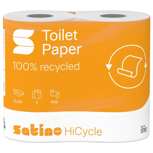 Satino HiCycle Toiletpapier 2-lgs wit