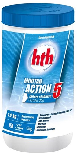 HTH Minitab Action 5 (20g) Chloortabletten - 1 kg